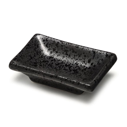 Black Crackle Dip Plates