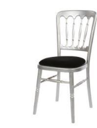 Silver Frame Banqueting Chair