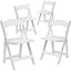 White Resin Folding Chair