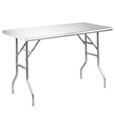Stainless Steel Trestle Table with adjustable height