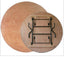 6ft Round Wooden Table