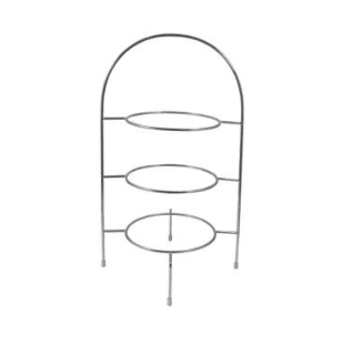 Chrome 3 Tier Cake Stand