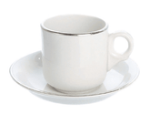Coffee Saucer Espresso Silver Line (packs of 10)