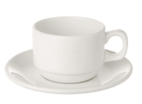Tea/Coffee Saucer Plain White  (packs of 10)