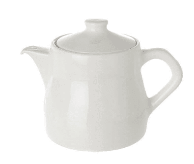 Tea Pot Plain White