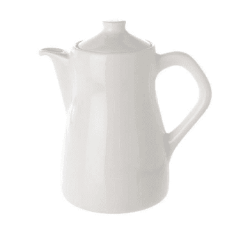 Coffee Pot Plain White