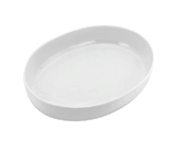 China Vegetable Dish 9″ Oval Plain White