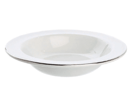 Dessert Bowl 6.5″ Silver Line (packs of 10)