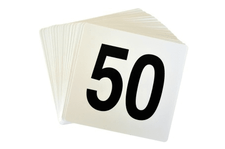 Table Numbers (Pack of 50)
