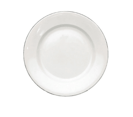 Dinner Plate 9.5″ Silver Line (packs of 10)
