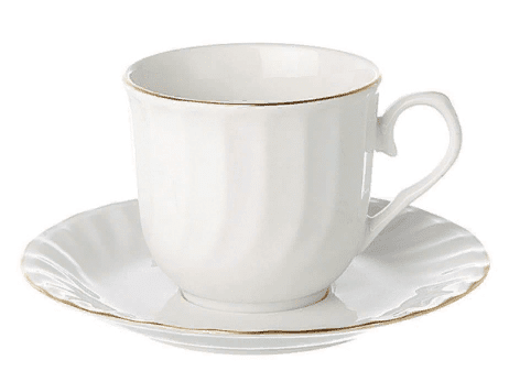 Tea/Coffee Cup Gold Line (packs of 10)