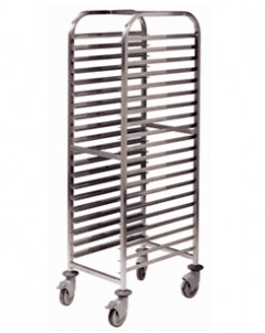 20 Shelf Tall Trolley – With Trays