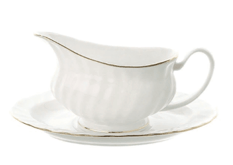 Gravy/Sauce Boat Gold Line