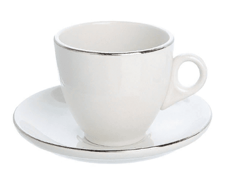 Tea/Coffee Saucer Silver Line (packs of 10)