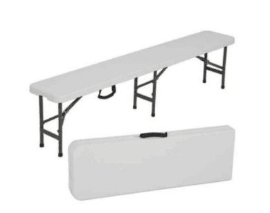 Bench Plastic 6′ Long Folding